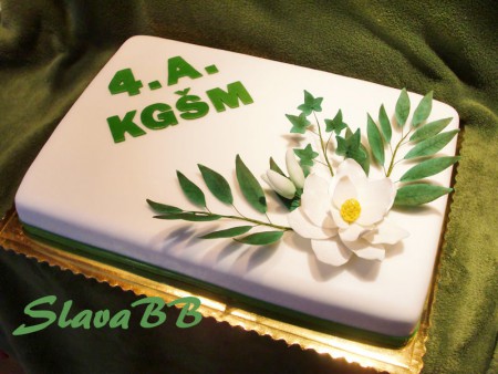 Torta "Stužková KGŠM" tortu si priniesli ja som len poťahovala a zdobila